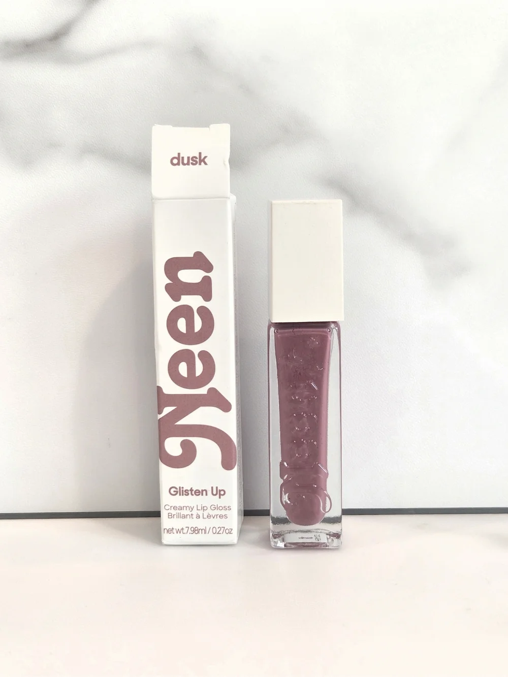 NEEN Glisten Up Lip Gloss In Dusk (Rosy Nude Shimmer) - NEW